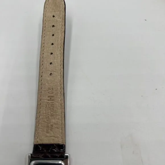 Kenneth Cole Watch New York Croc Leather - Brown 9 Inch Dark Brown Exceptional!